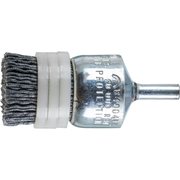 PFERD 1" M-BRAD® End Brush - 1/4" Stem, .040 SiC - 120 Grit Banded 84004